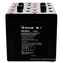 Batterie SLA solaire de durée de vie à cycle long 2V2000AH